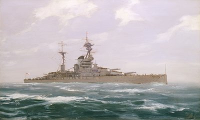 HMS Resolution, 1923 by Duff Tollemache