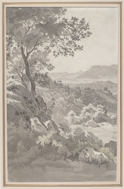 Valley in the Italian Campagna by Dutch 19th Century