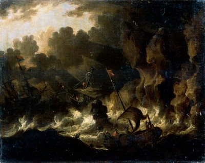 Stormy Sea, 17th century by Dutch Master