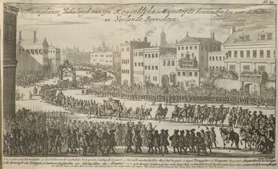 A Procession for King William III by Dutch School
