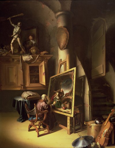 An Artist in his Studio, 1635 by Dutch School