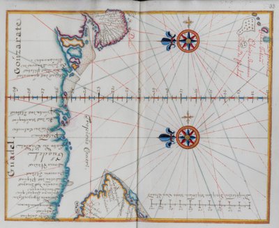 Arabia: Map of the Arabian Sea by Dutch School