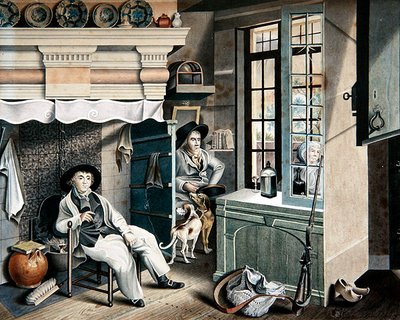 Kitchen Interior by Dutch School