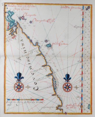 Map of Cochin-China, Asia by Dutch School