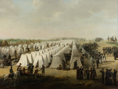 The Army Camp at Rijen, 1831-5 by Dutch School