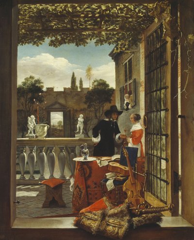 The Terrace by Dutch School