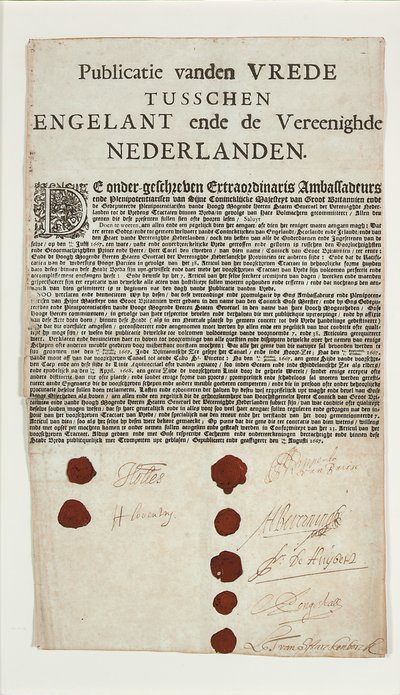 Treaty of Breda by Dutch School