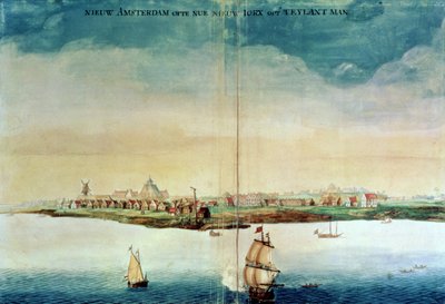 View of New Amsterdam, 1650-3 by Dutch School