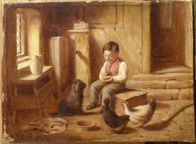 Feeding the Fowl by E.S. Greig