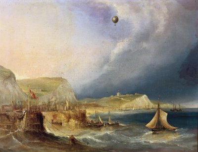 The First Balloon Crossing, 7th January 1785 by E.W. Cocks