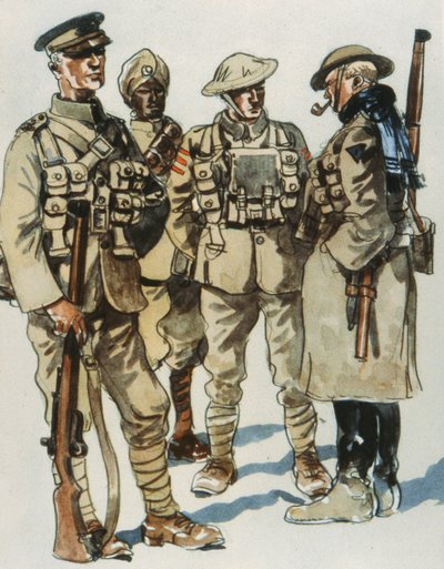 British Army Field Uniforms by E. (after) Dobrich