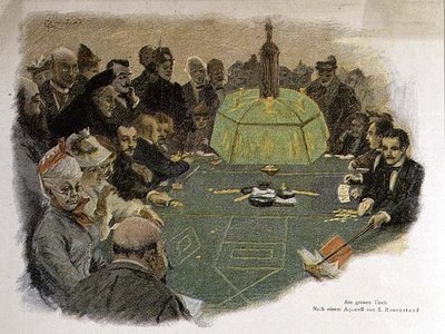 Scene in a Casino by E. (after) Rosenstand