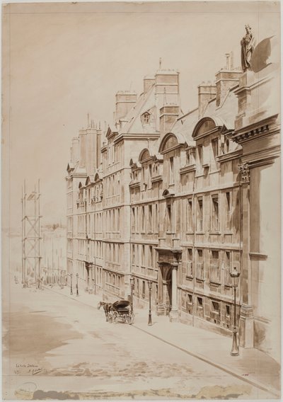 The old Sorbonne, Paris by E. A. Cabanié