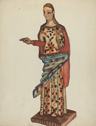 Bulto (Wooden Figure of Saint) by E. Boyd