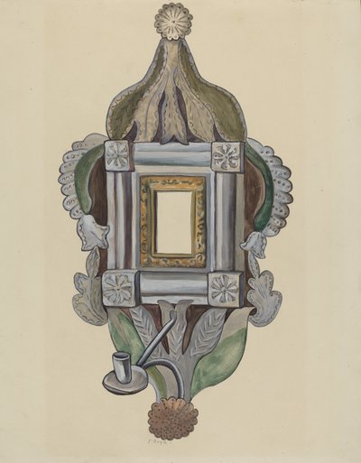 Candle Sconce with Mirror by E. Boyd