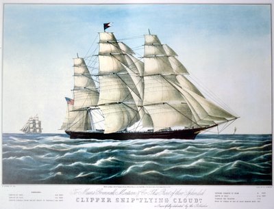 Clipper Ship Flying Cloud by E Brown Jr