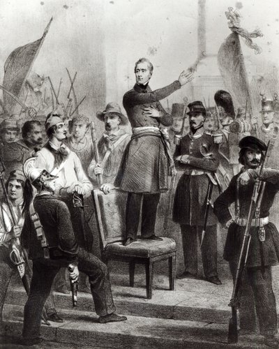 Alphonse de Lamartine at the Town Hall by E. Charpentier