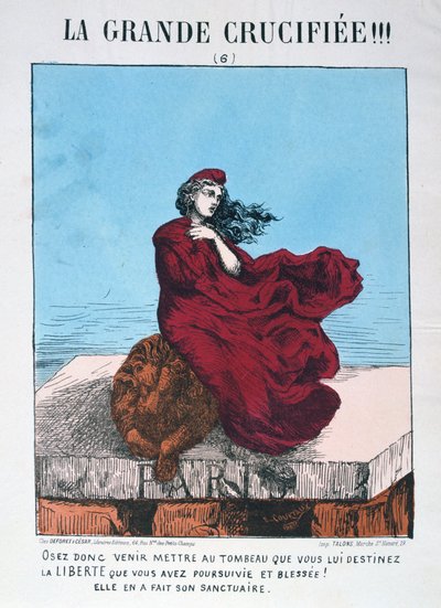 Allegory of Republican France, 1871 by E. Courtaux