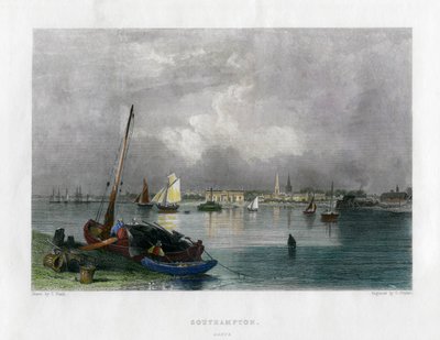 Southampton, Hampshire, 19th century by E. Finden