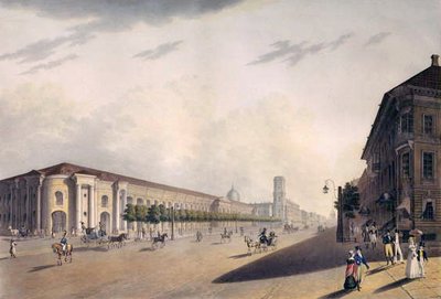 Gostiny Dvor, St. Petersburg, 1820s by E. I. Yessakov