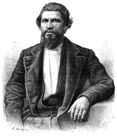 Portrait of a Yankee, 19th century by Etienne Antoine Eugene Ronjat