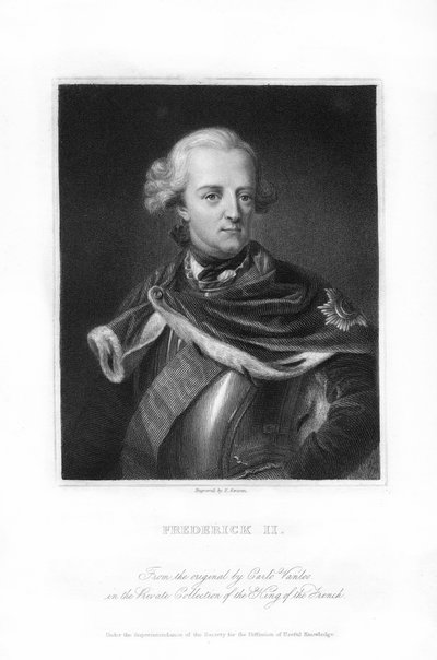 Frederick the Great, King of Prussia, 1836 by E. Scriven
