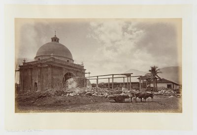 Cathedral at La Union, El Salvador by Eadweard Muybridge
