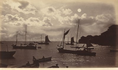 Moonlight Effect-Bay of Panama by Eadweard Muybridge