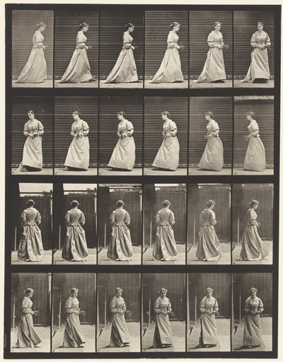 Turning and Ascending Stairs by Eadweard Muybridge
