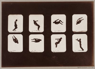 Plate 106. Athletes; Twisting Somersault by Eadweard Muybridge