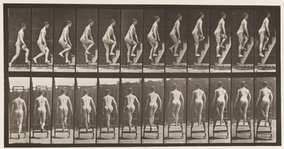 Plate 109. Ascending Stepladder by Eadweard Muybridge