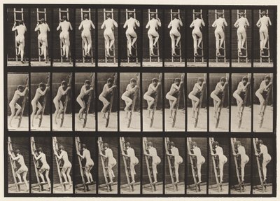 Plate 112. Ascending Ladder by Eadweard Muybridge