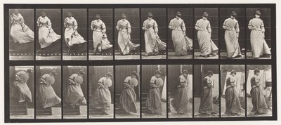 Descending Stairs, Turning Dress Caught, 1885 by Eadweard Muybridge
