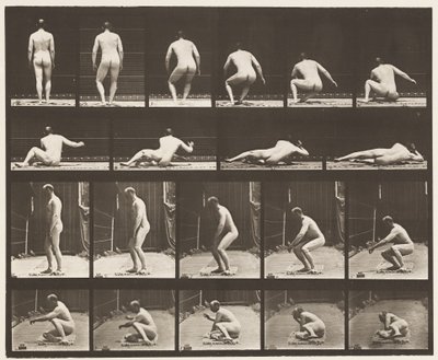 Lying on the Ground by Eadweard Muybridge