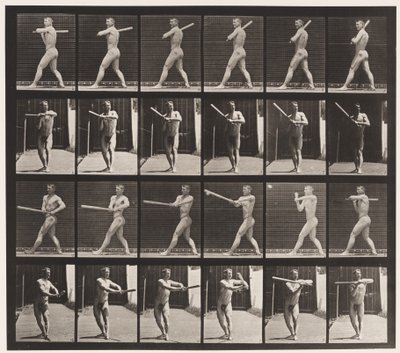 Plate 274. Base-ball; Batting by Eadweard Muybridge