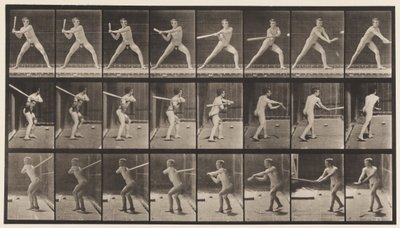 Plate 276. Base-ball; Batting by Eadweard Muybridge