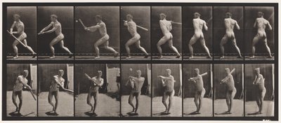 Plate 278. Base-ball; Batting by Eadweard Muybridge