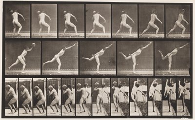 Heaving a 20-lb Rock by Eadweard Muybridge