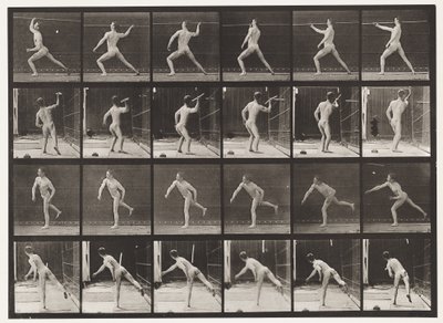 Throwing a Spear by Eadweard Muybridge