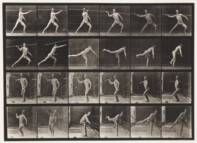 Throwing a Spear by Eadweard Muybridge