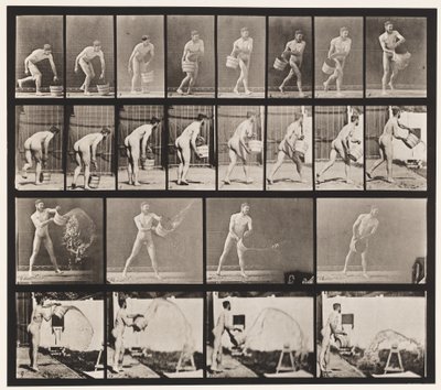 Emptying Bucket of Water by Eadweard Muybridge
