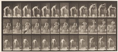 Plate 432. Washing Clothes at Tub by Eadweard Muybridge