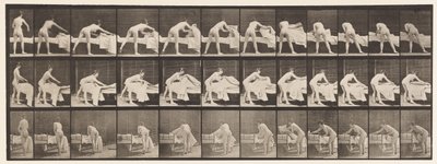 Plate 436. Making Up a Bed by Eadweard Muybridge