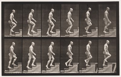 Plate 91. Ascending Stairs by Eadweard Muybridge