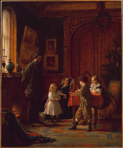 Christmas-Time, The Blodgett Family by Eastman Johnson