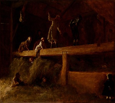 In the Hayloft by Eastman Johnson