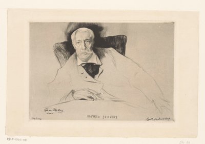 Portrait of Alfred Stevens by Edgar Chahine
