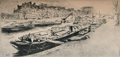 Quai des Celestins, 1915 by Edgar Chahine