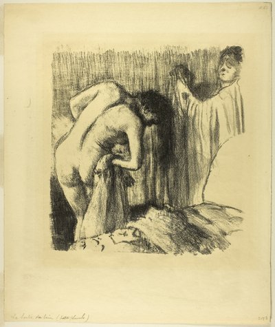 After the Bath III by Edgar Degas