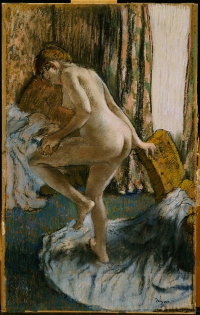 After the Bath by Edgar Degas